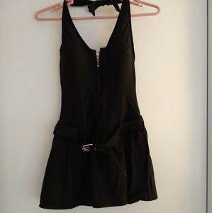 One piece skirted swim suit